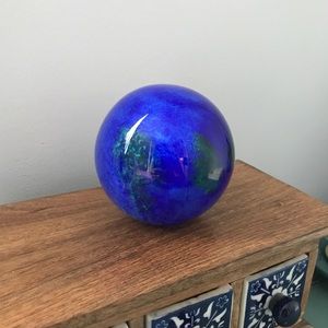 Glass Blue Green Globe